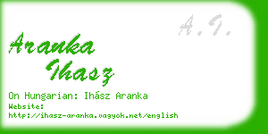 aranka ihasz business card
